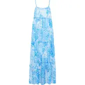 IZIA Maxi jurk Dames blauw wit