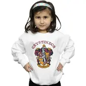 Harry Potter Meisjes Gryffindor Katoenen Sweatshirt (Wit)