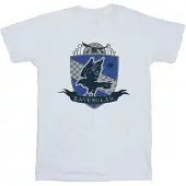 Harry Potter Meisjes Ravenclaw borstembleem katoen T-shirt (Wit)