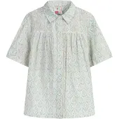 IZIA Blouse turquoise / goud / wit