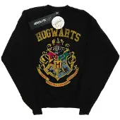 Harry Potter Meisjes gevuld Varsity-sweatshirt met helm (Zwart)
