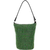 Faina Schoudertas groen / zwart