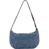 Faina Schoudertas blauw / zwart