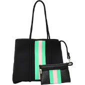 Faina Shopper beige / neongroen / zwart