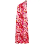 IZIA Zomerjurk oranje / pink / rood / wit