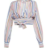 IZIA Blouse Dames Blauw Veelkleurig