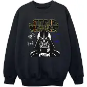 Star Wars Meisjes Darth Vader Comp Logo Sweatshirt (Zwart)