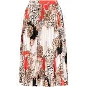 Faina Rok lichtbeige / rood / zwart / wit