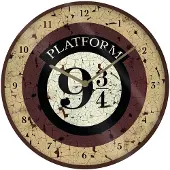 Harry Potter Platform 9 3/4 Wandklok (Crème/Bruin)