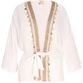 IZIA Kimono beige / wit
