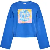 IZIA Sweatshirt Dames kobalt blauw