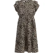 Faina Jurk chamois / zwart