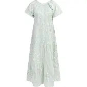 IZIA Zomerjurk turquoise / geel / wit