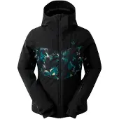 Dare 2b Dames/Dames Iced Waterdichte Ski jas (Zwart/Elektrisch)