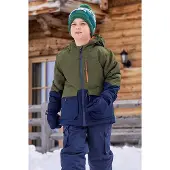Mountain Warehouse Cosmos waterafstotende ski-jas voor kinderen/Kinderen (Kaki Groen)