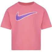 Nike Meisjes Swoosh Varsity T-shirt (Roze)