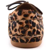 Sperry Slimboat Leren Dames Leopard Standaard Bootschoenen