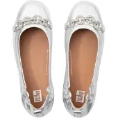 FitFlop Fit Flop Dames/Dames Allegro Sprankelende Ballerina Flats (Zilver)