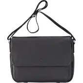 Infinity Leather Echte leren zwarte laptoptas, reis- en werktas, schoudertas - Camden