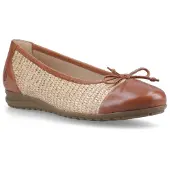 Hush puppies Laurie Neuskap Leer Vrouwen Tan Standaard Ballerina's