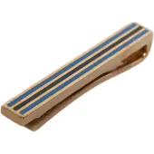 Dolce&Gabbana Gouden Tonaal Messing Logo Gegraveerde Stropdas Clip Bar