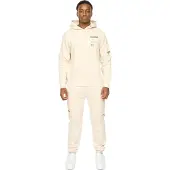 Duck and Cover Heren Adamsberg Hoodie en Joggingbroek Set (Off White)