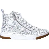 Rieker Sneakers hoog lichtblauw / bruin / wit