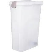 Trixie - Voerton - Luchtdicht - Afsluitbaar - Kunststof - Transparant - Wit - 40 LTR - 26,5X44,5X61,5 cm