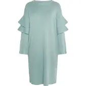 Usha WHITE LABEL Gebreide jurk lichtblauw