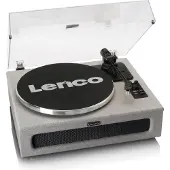 Lenco LS-440GY - Platenspeler met 4 ingebouwde Luidsprekers - Stof - Grijs