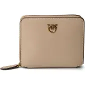 Pinko Beige Kalfsleren Bos Taurus Portemonnee