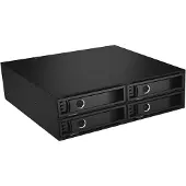 Icy Box CY BOX IB-2242SSK Back Plane für 4x 2,5 SATA/SAS Festplatten/SSDs in 1x 5,25 S Bevestigingsframe voor 2,5 inch harde schijf