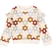 Lil´ Atelier Sweatshirt 'NMFDIAS' lichtblauw / lichtgroen / pastelroze / wit