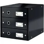 Leitz 6048 WOW ladeblok zwart (3 laden)