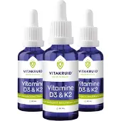 Vitakruid 3x Vitamine D3 & K2 druppels (30 ml)