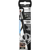 Maybelline Tattoo Liner Gel Pot en 2-in-1 professionele eyelinerkwast Eyeliner 3 st Nr. 950 - Blackest Black
