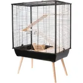 Zolux knaagdierkooi neo cosy large zwart - 78x48x80 cm