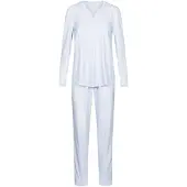 Rösch Pyjama ' Mustermix ' lichtblauw / wit