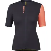 Mavic Essential Damestrui met Korte Mouwen Donkerblauw/Koraal