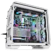 Thermaltake PC-behuizing - - View 51 TG ARGB - Behuizing zonder voeding - Grote toren - E-ATX-formaat - Wit (CA-1Q6-00M6WN-00)