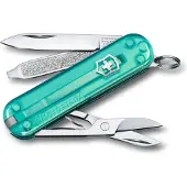 Victorinox Classic SD Transparent zakmes - Tropical Surf - 7 functies