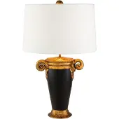 Flambeau LED Tafellamp Gallier | 1X E27 Max 60W | Black and Gold