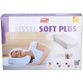 Sissel Soft Plus Hoofdkussen Visco-Elastisch + Hoes Ivoor 1 St Kussen