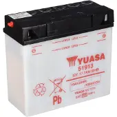 Yuasa 51913 Motorfietsaccu 12 V 19 Ah Pooltype: Schroefklem type 10