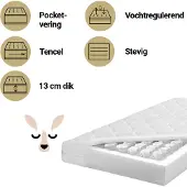 ZZZOO Matras Babybedje 60x120 Kangoeroe