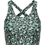 Only Play Sport bh 'ONPMILLE-2' jade groen / zwart / wit