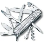 Victorinox Huntsman Silver Tech Zakmes 91 mm 15 Functies Transparant Zilver