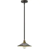 HINKLEY Hanglamp Rigby, dimbaar, brons / oud-messing, Woon-/ Eetkamer, metaal, Industrieel design, hanglamp