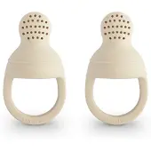 Mushie Fruitspeen Siliconen Shifting Sand 2st.