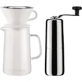 Alessi Koffiemaker Set Slow Coffee Stainless Steel (4-Delig)